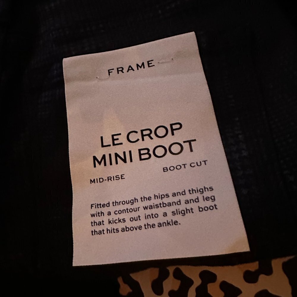 Frame Le Crop High Rise Mini Boot size 26 - Picture 5 of 5